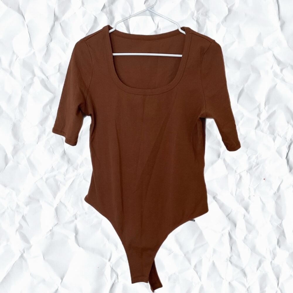 Shein brown cotton bodysuit - NWT